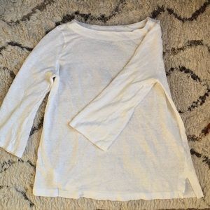 Eileen Fisher boatneck organic linen top